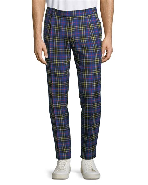 burberry plaid pants men|burberry dress pants for men.